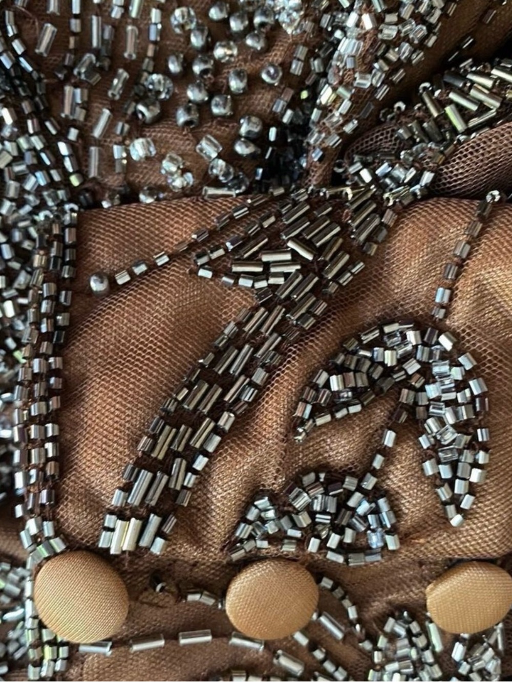 MacDuggal Beaded Cocktail Dress Size 4 - Picture 2 of 7